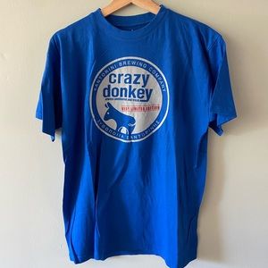 Santorini Brewing Company t-shirt, large, 100% cotton, purchased in Greece,